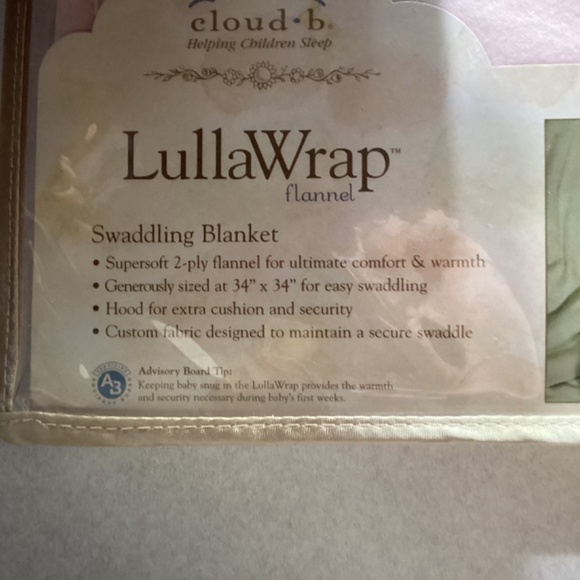 LullaWrap swaddling newborn blanket pink 100% cotton flannel - Picture 4 of 5